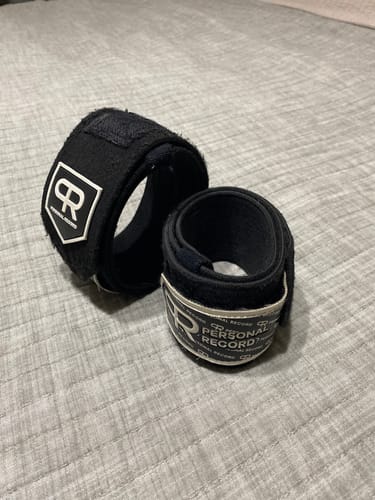 Customer photo review of Personal Record Heavy Duty Premium Elbow Wraps PR903 - Black