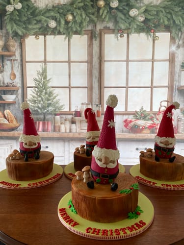 Customer photo review of Lightning Deals-C Kate White Christmas Kitchen Backdrop Designed by Emetselch