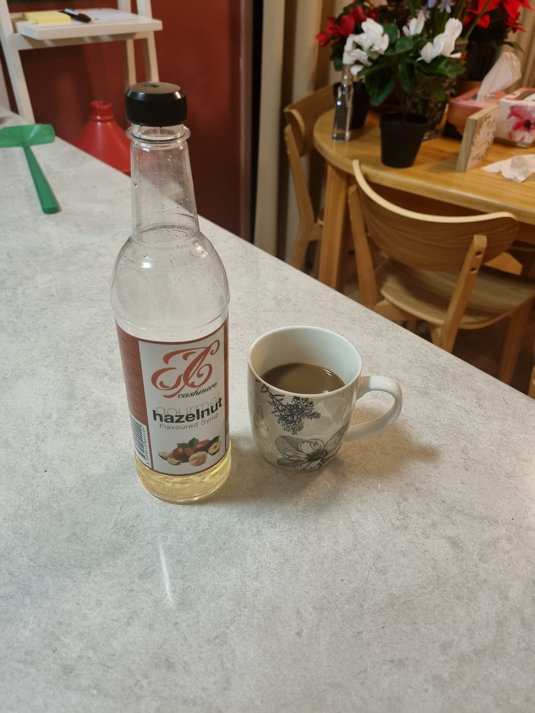 Customer photo review of Hazelnut Coffee Syrup