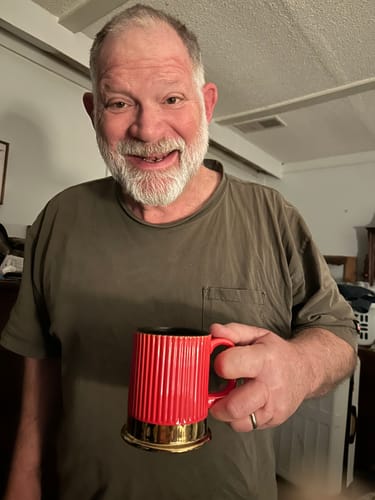 Customer photo review of 12 Gauge Shotgun Shell Coffee Mug