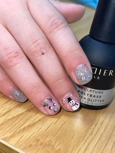 Customer photo review of Sculpture Polybase Didier Lab  Silver Glitter  10ml