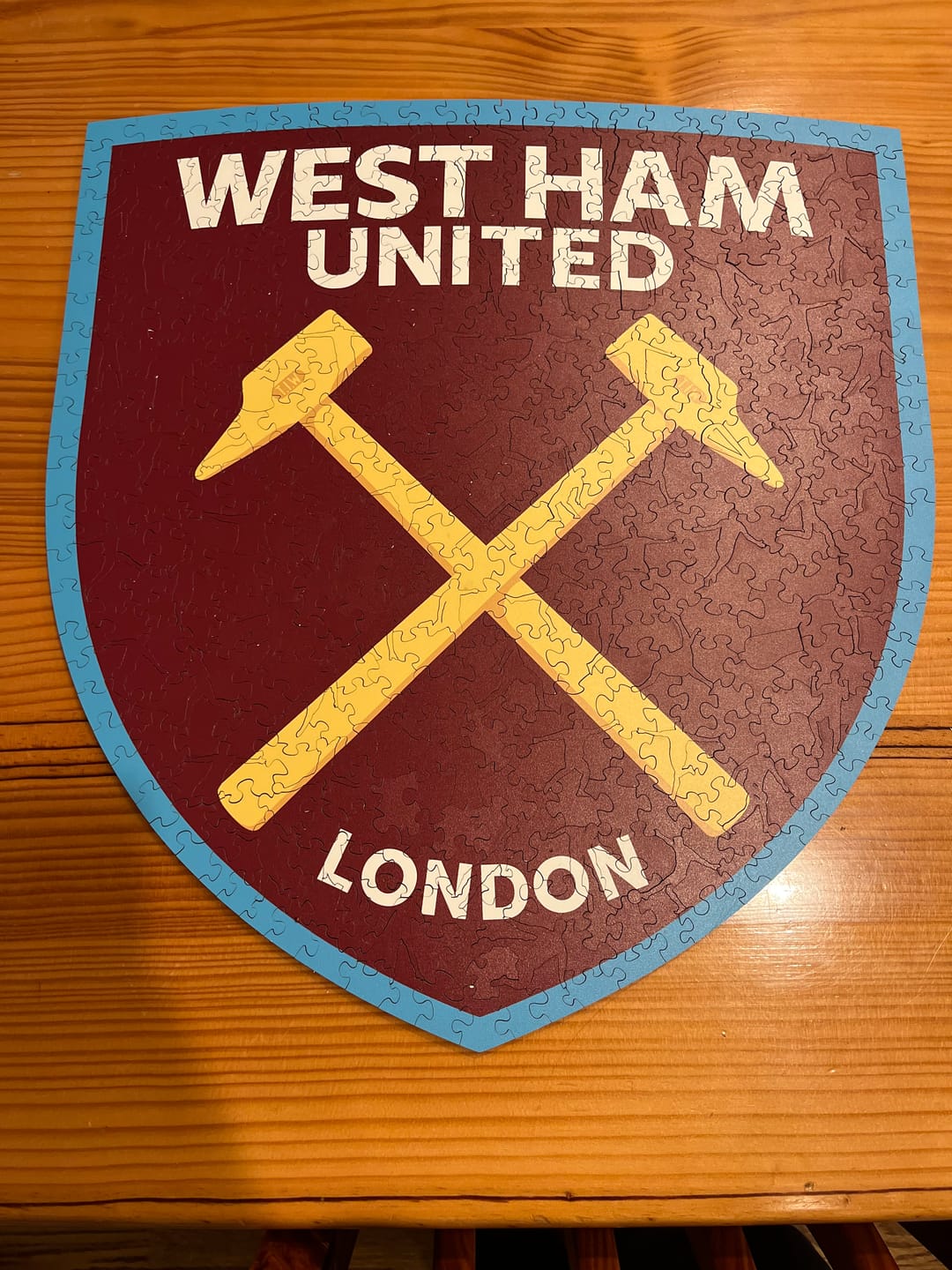 Customer photo review of Aston Villa FC® Logo - Wooden Puzzle