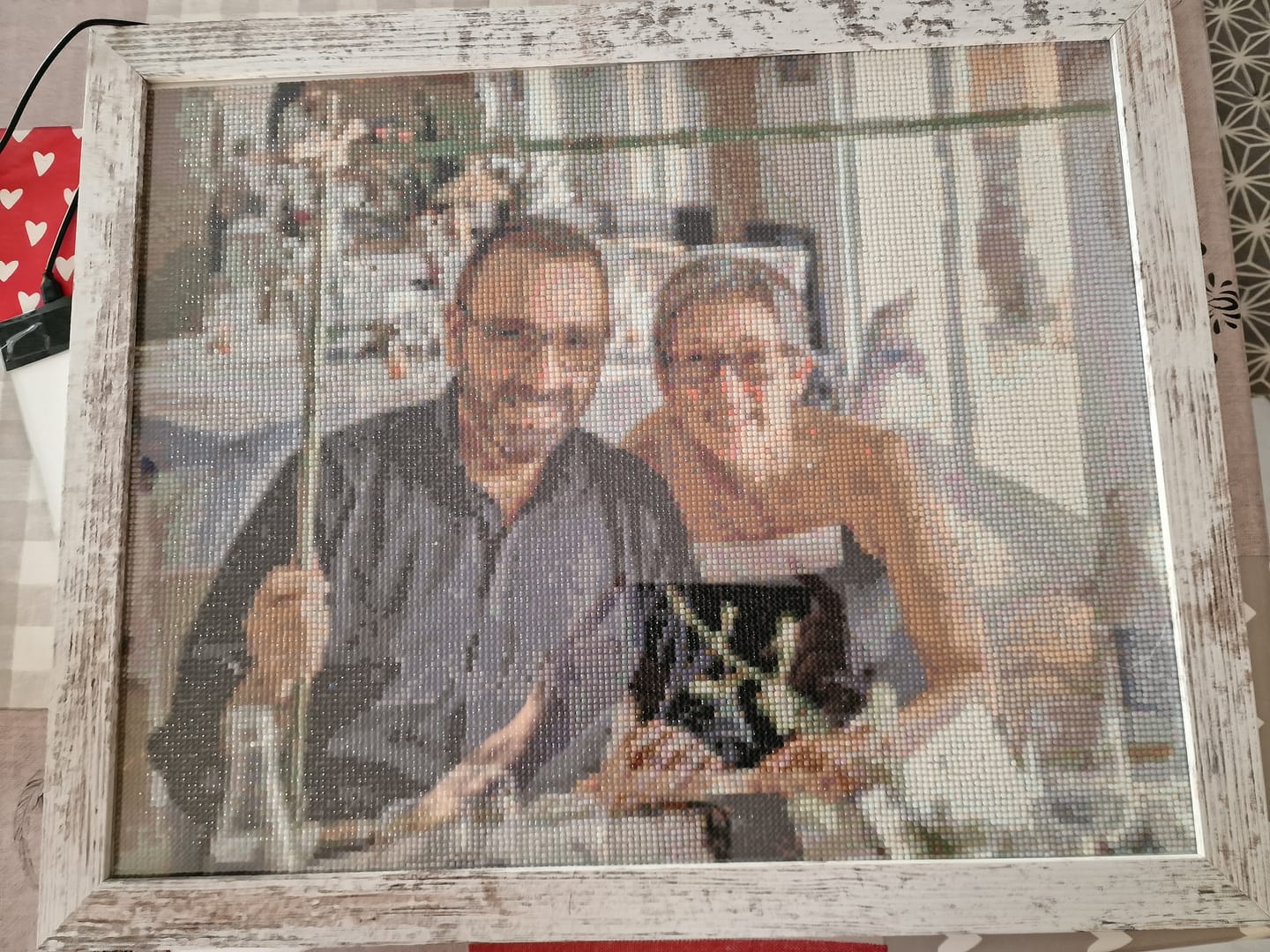 Customer photo review of Diamond Painting Personnalisé