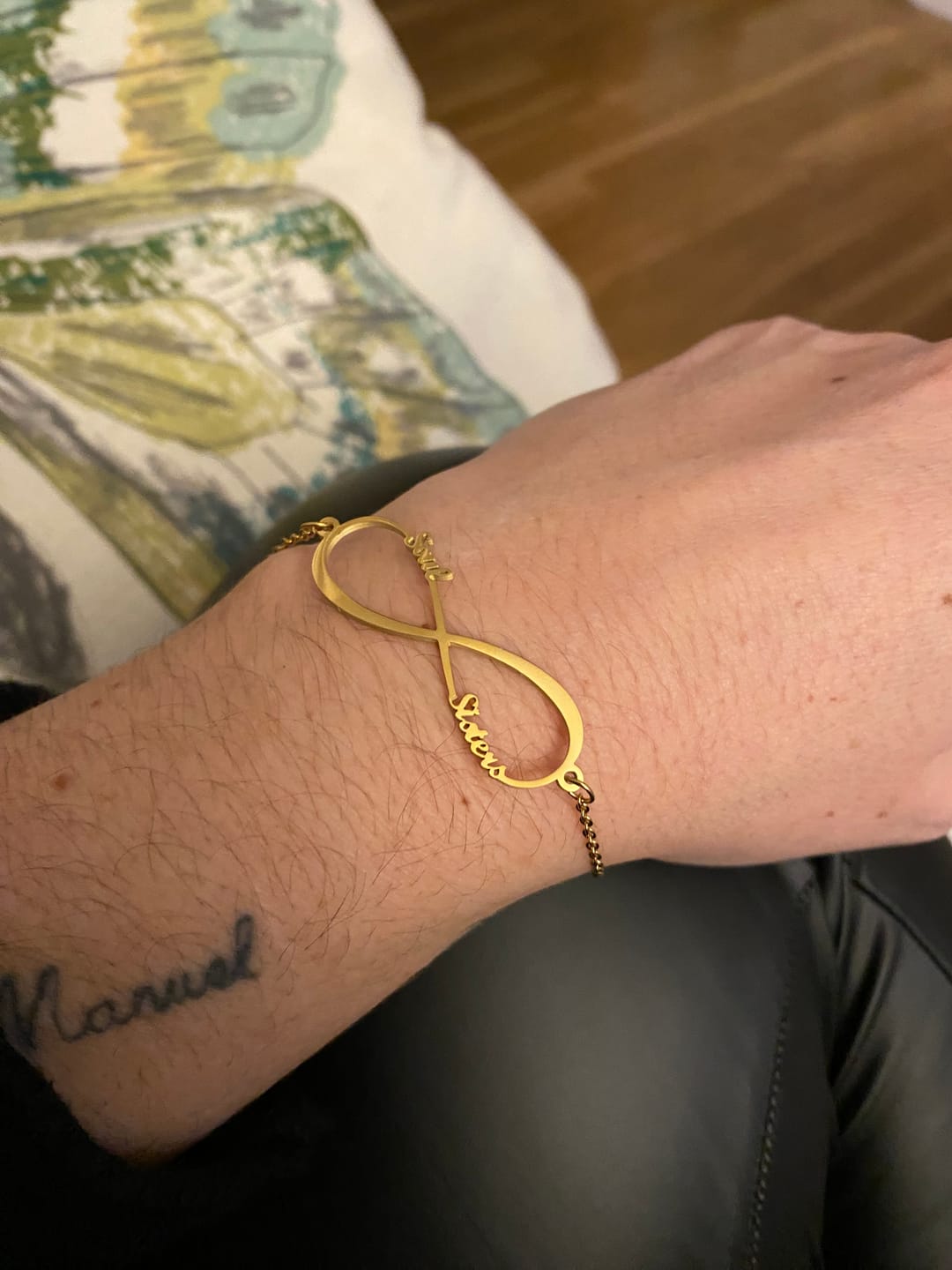 Customer photo review of Pulsera Infinito ~ Personalizable