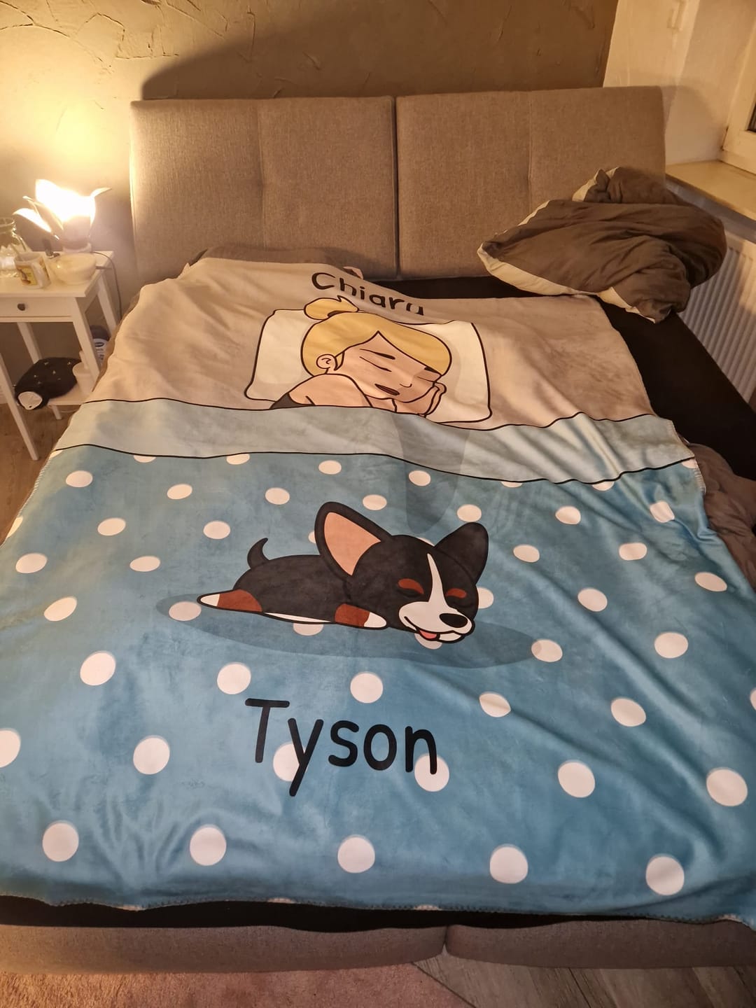 Customer photo review of Kuschelzeit mit Fellnasen Single - Individuelle Decke