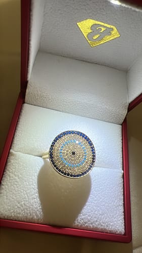 Customer photo review of *NEW* 14K CZ Evil Eye Ring JTJ™