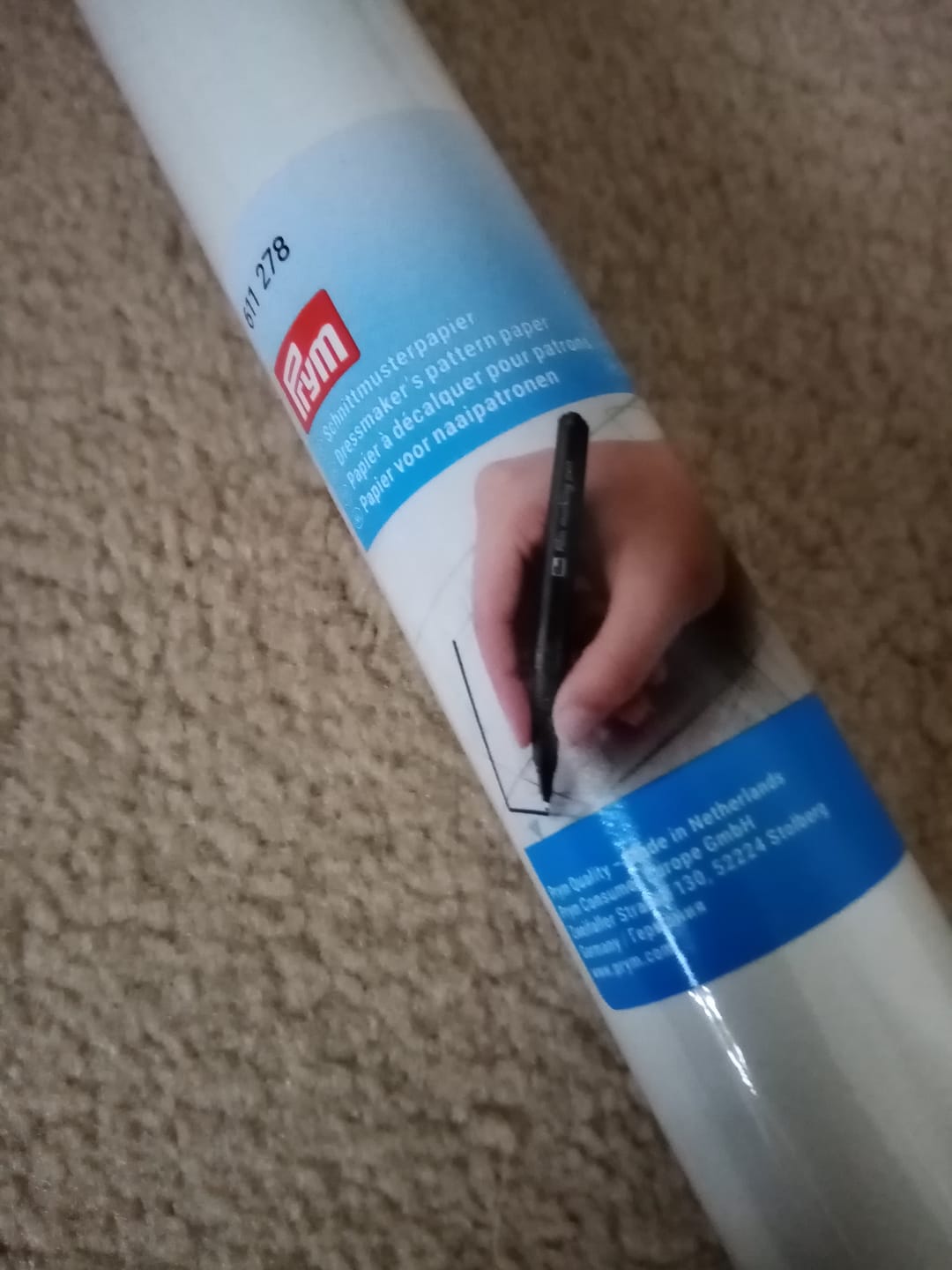 Customer photo review of Prym Dressmakers Pattern Tracing Paper