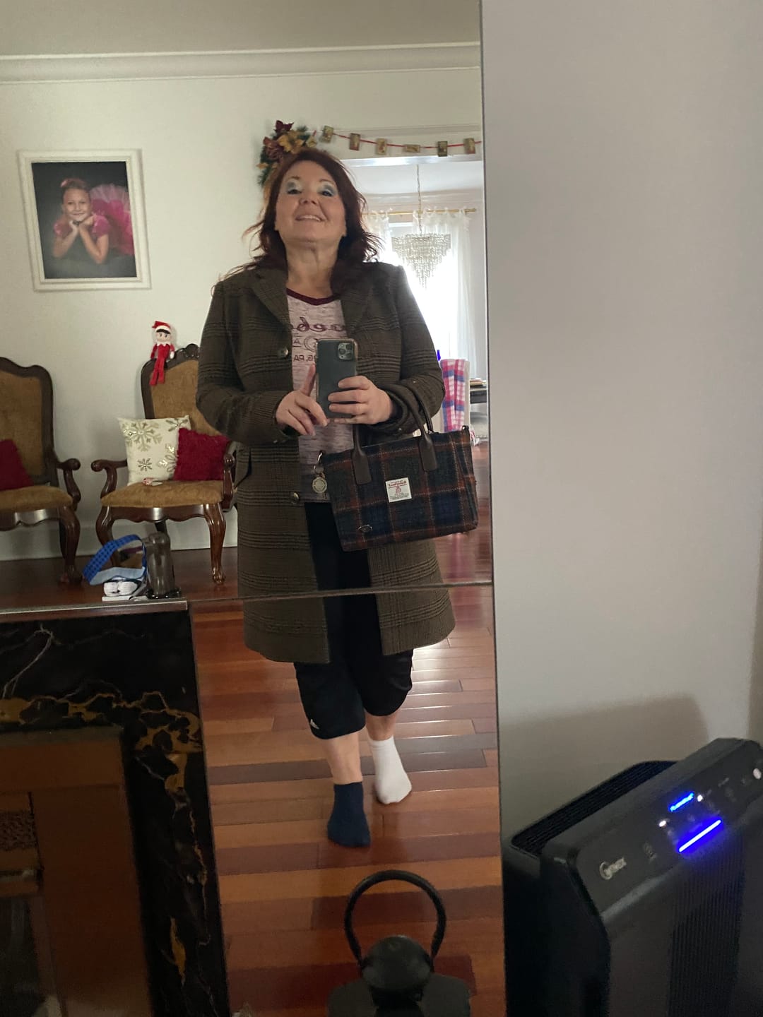 Customer photo review of Harris Tweed Small Tote Bag with Shoulder Strap