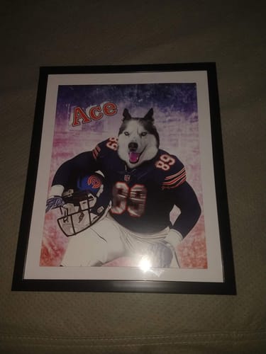 Customer photo review of 'Chicago Doggos' Personalized Pet Poster