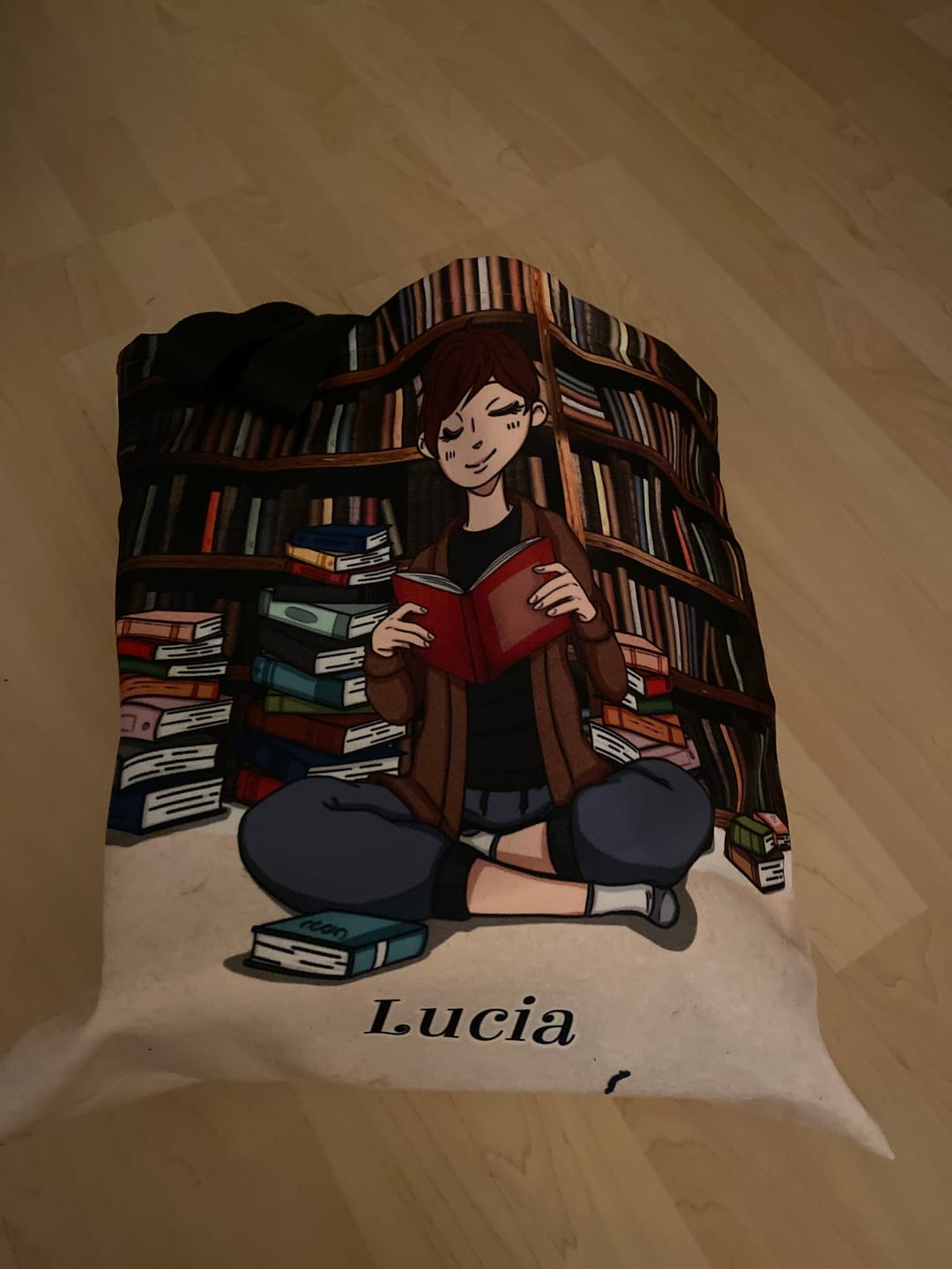 Customer photo review of Büchermädchen - Individuelle Tragetasche