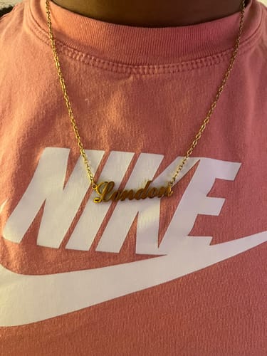 Customer photo review of Personalized Name Necklace