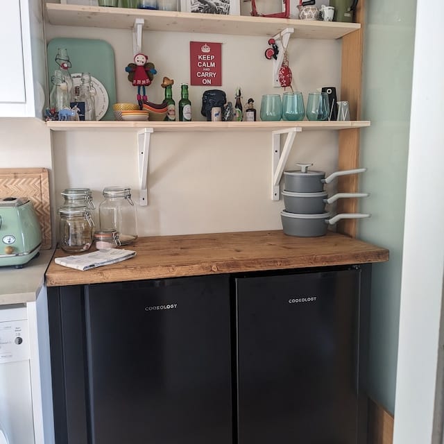 Customer photo review of Industrial Breakfast Bar | Counter
