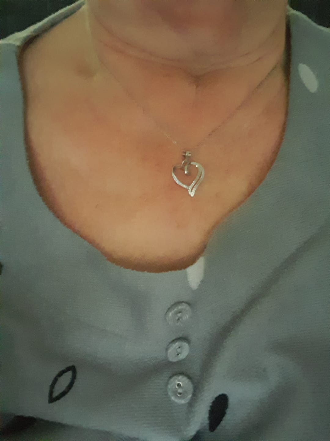 Customer photo review of To My Wife - Love Heart Necklace