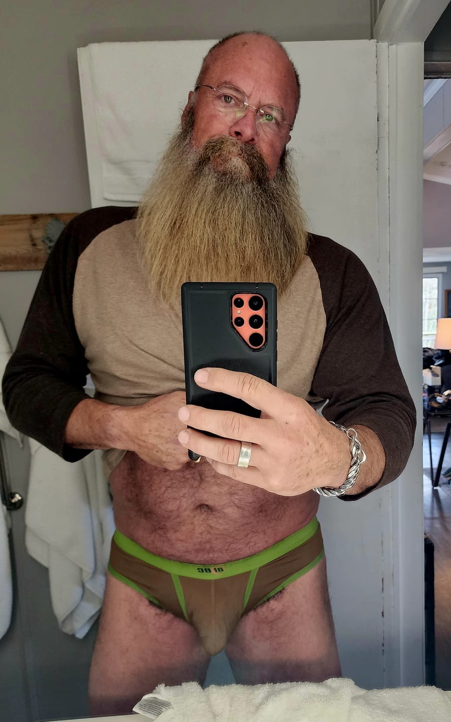 Customer photo review of 3 Pack Men's Separated Ball Pouch Briefs