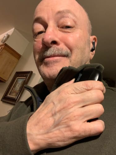 Customer photo review of Luna Noise Cancelling Earbuds