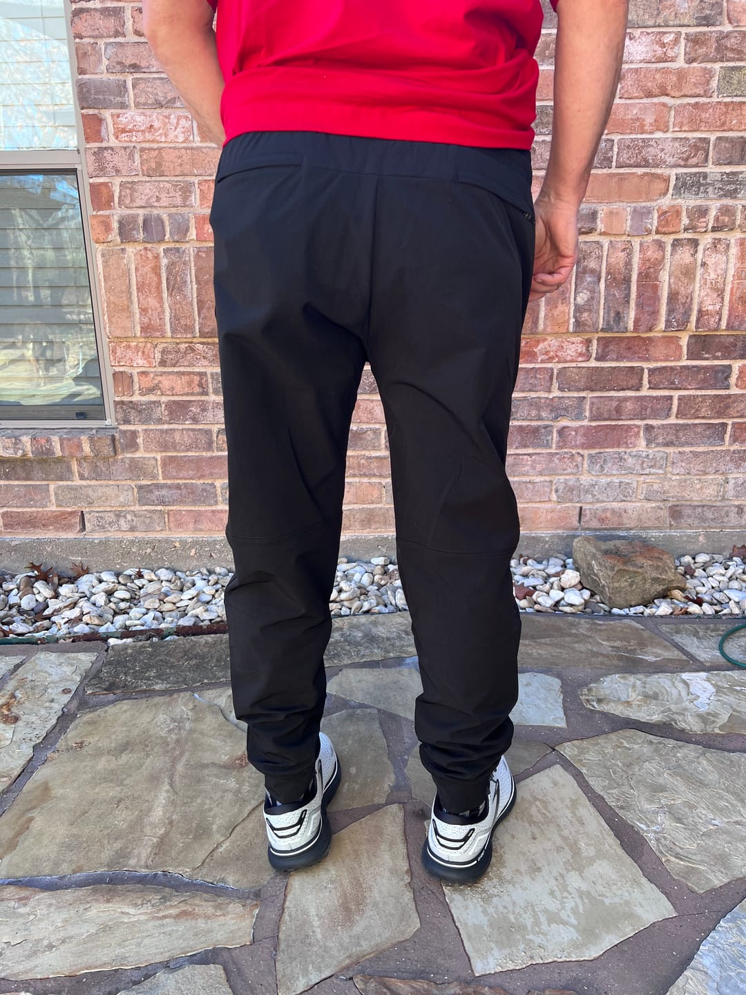 Customer photo review of Carrier Traveler Joggers - Midnight Black