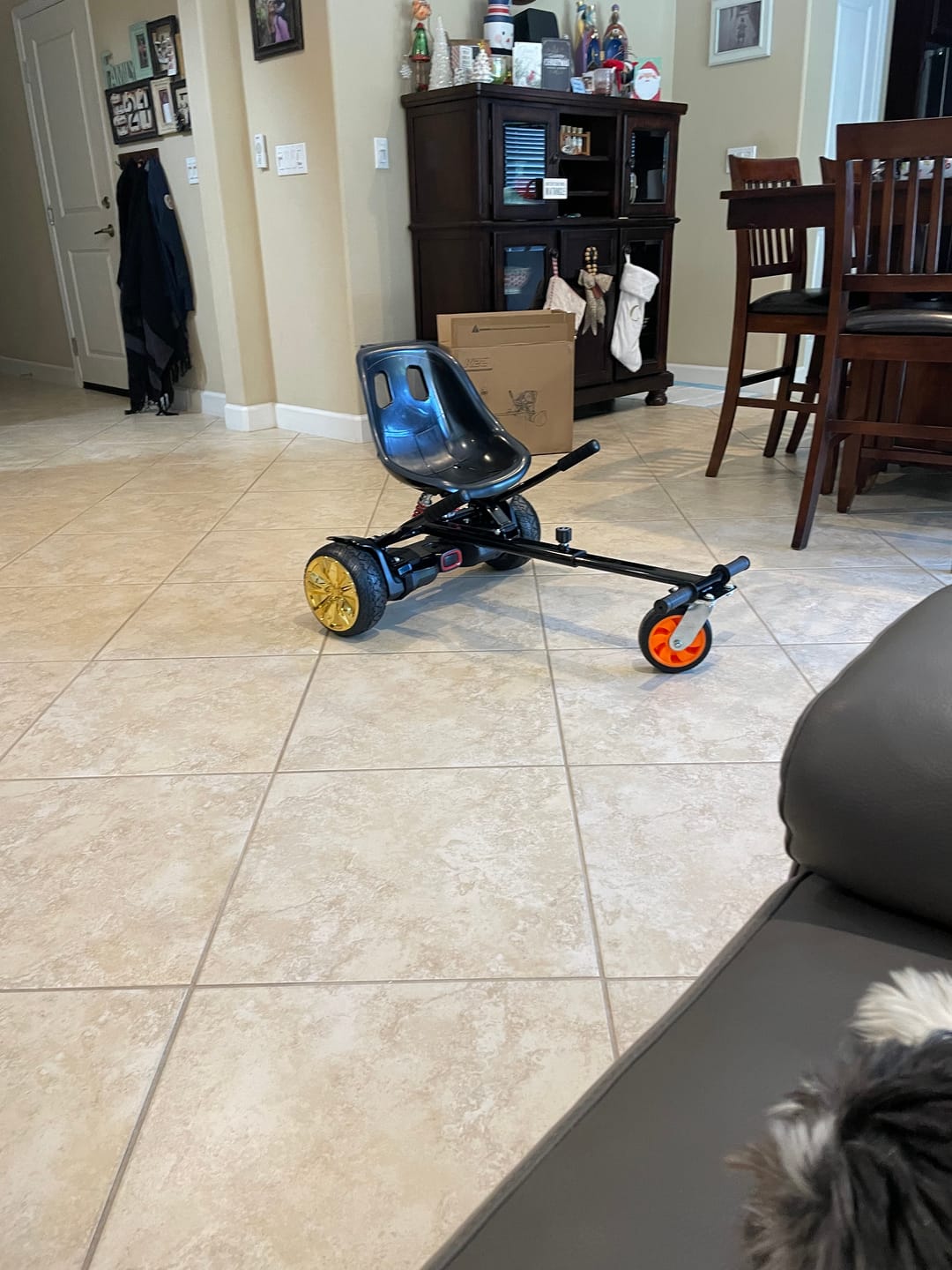 Customer photo review of Gyroor K2 Hoverboard Go Kart Attachment with Shock Absorption