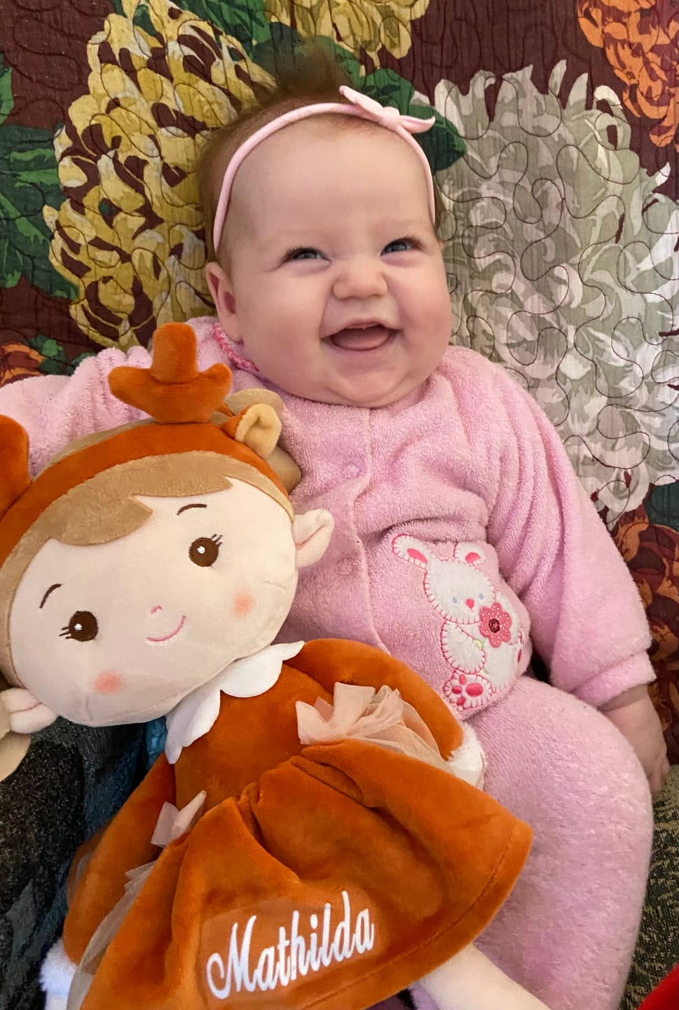 Customer photo review of Personalized Reindeer Girl