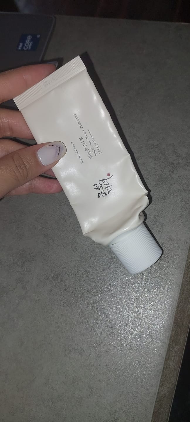Customer photo review of Relief Sun : Rice + Probiotics (SPF50+ PA++++) 50ml
