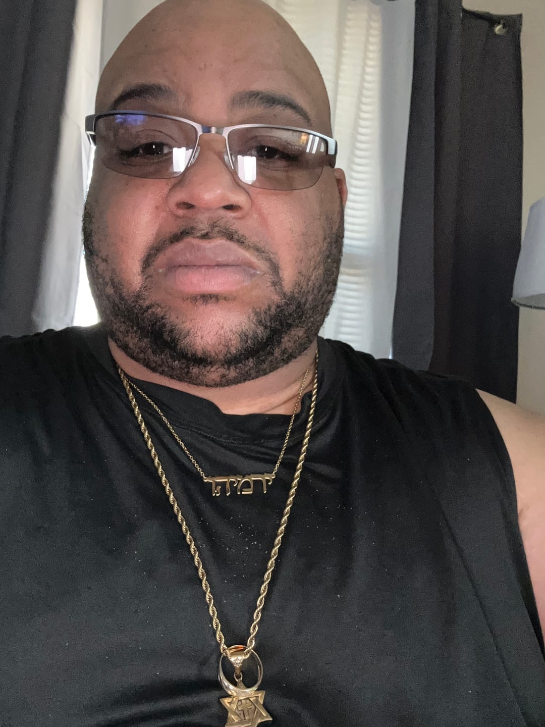 Customer photo review of Hebrew Name Necklace