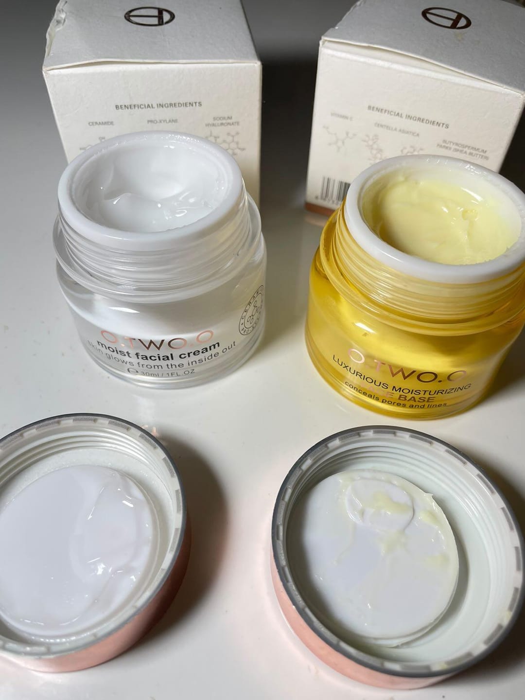 Customer photo review of O.TWO.O LUXURIOUS MOISTURIZING FACE BASE