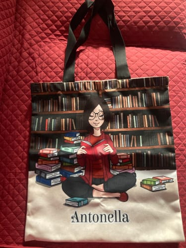 Customer photo review of Tipa da libri - Borsa shopper personalizzata