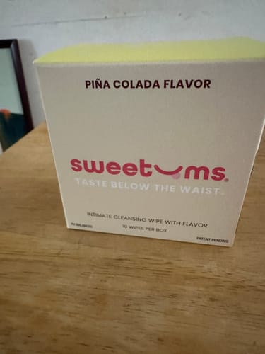 Customer photo review of The only intimate wipes on the market with flavor