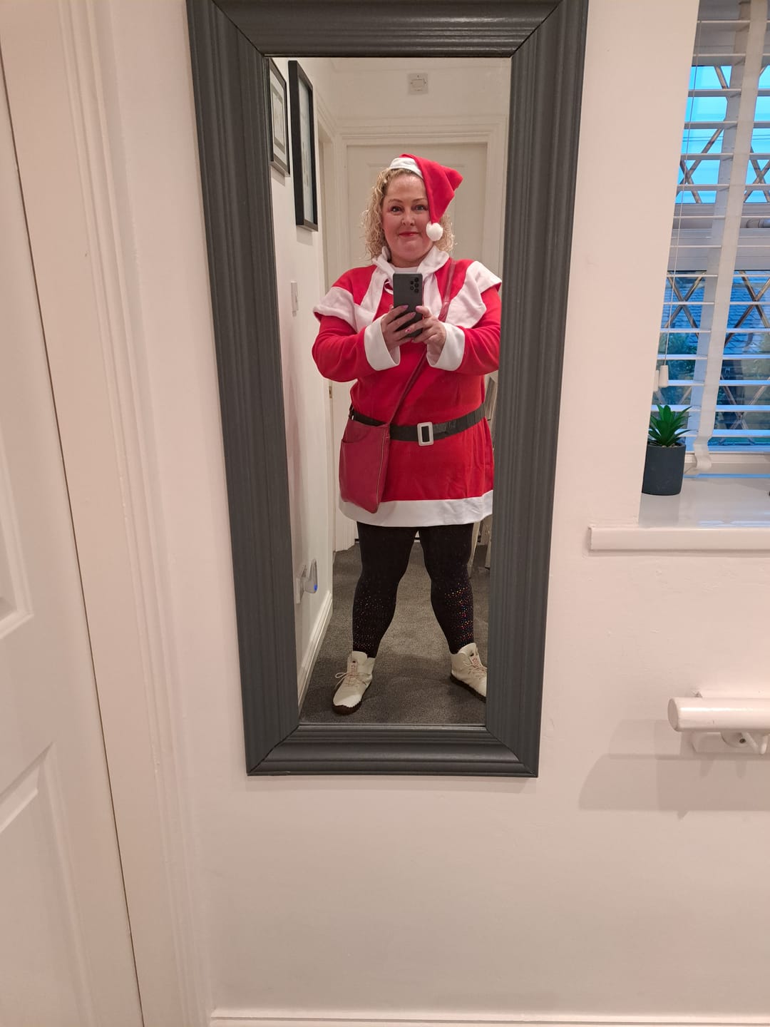 Customer photo review of Miss Santa Fleece Costume