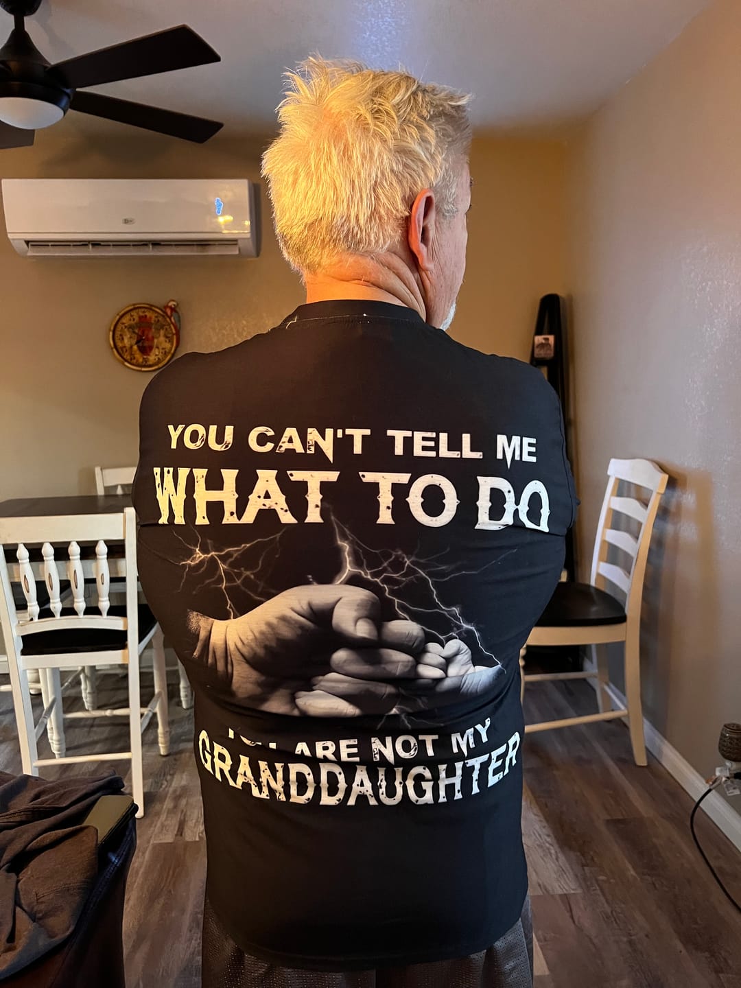 Customer photo review of My Granddaughter Premium Fit Mens Tee