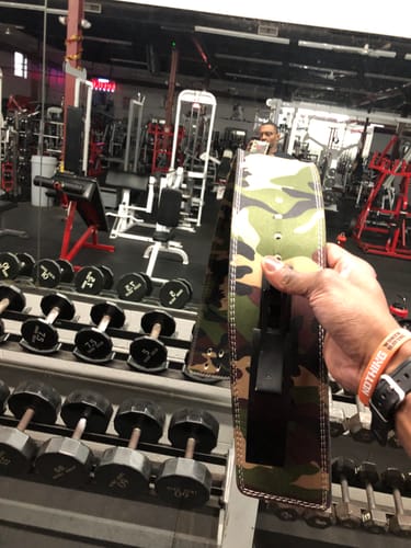 Customer photo review of Strength Shop 10mm Lever Belt - IPF Approved - Camo