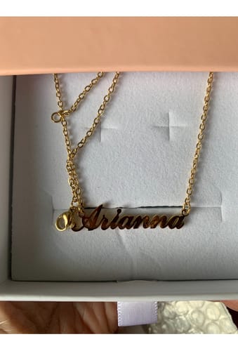 Customer photo review of Personalized Name Necklace
