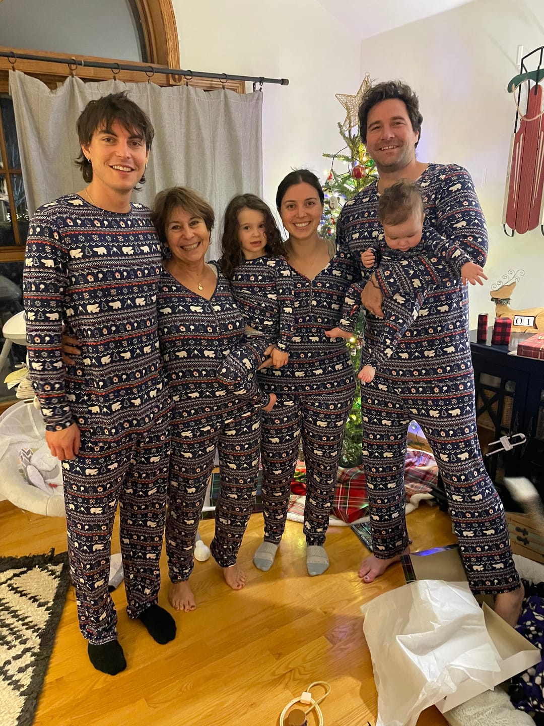 Customer photo review of Polar Isle Blue Men's Pajama Set