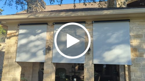Customer video review of SmartWings Motorized Outdoor Shades 5% Openness