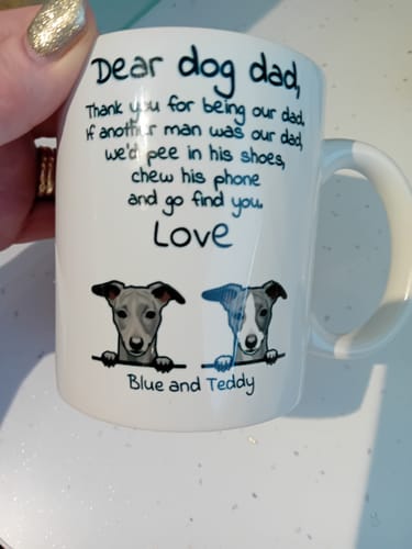 Customer photo review of Dear Dog Dad - Personalised mug
