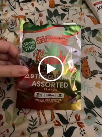 Customer video review of Vegan THC Gummies | Assorted Flavor | Delta 9 | 10-Count | 150mg
