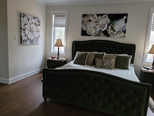Customer photo review of 'Abstract Lavish Flowers' Framed Canvas