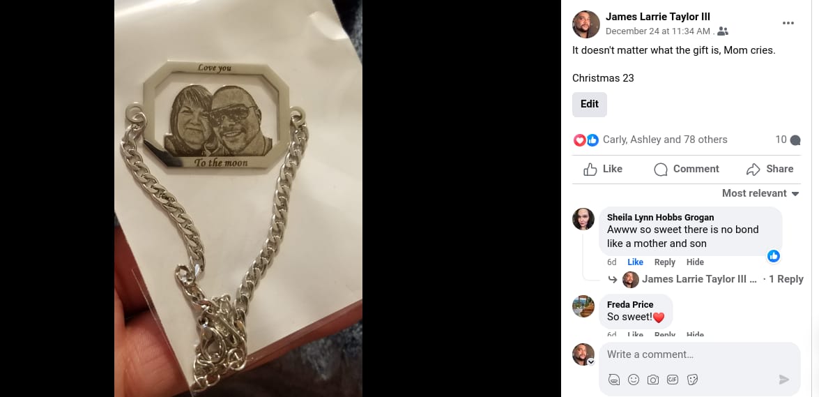 Customer photo review of Unisex Photo Bracelets Octagon Chain Link
