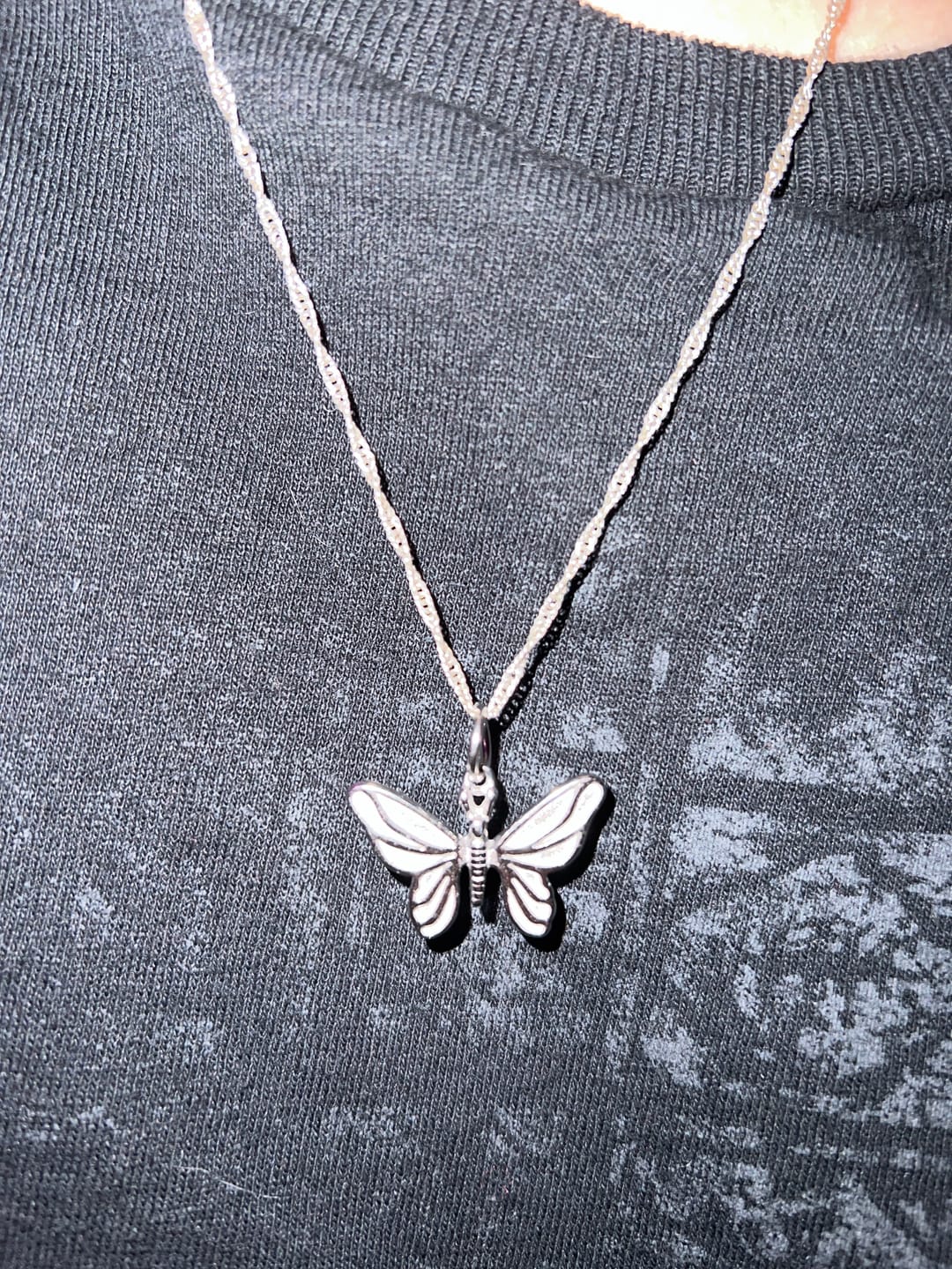 Customer photo review of BUTTERFLY PENDANT
