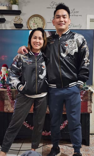 Customer photo review of Four Legendary Creatures Sukajan Souvenir Jacket
