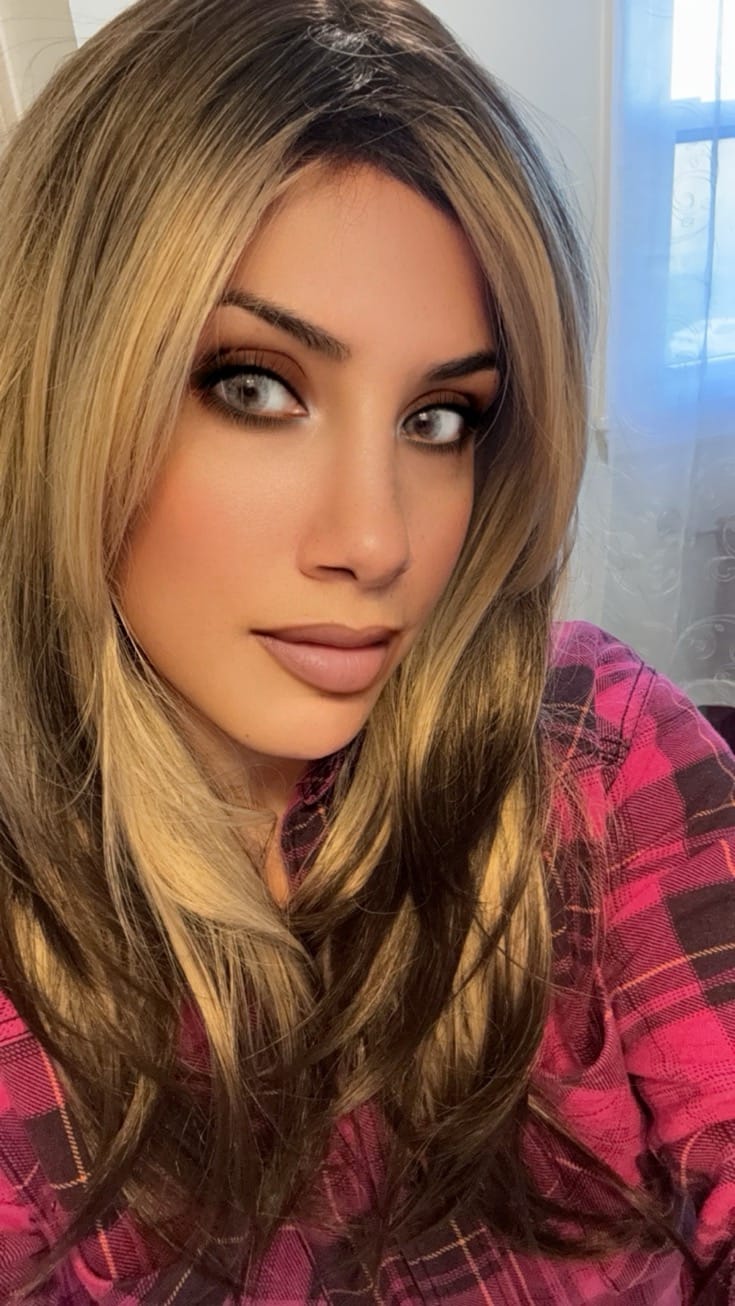 Customer photo review of Elite Sandy Gray Prescription Colored Contact Lenses