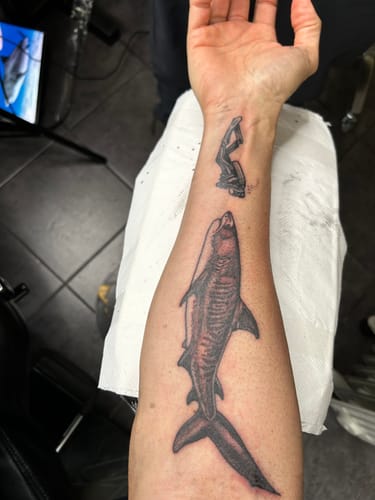 Customer photo review of TattooNumbx Numbing Cream