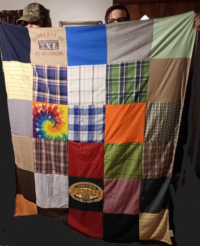 T-shirt quilt featuring wildcats by Heather from NC