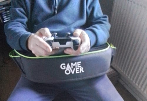 Customer photo review of Gaming Support Cushion