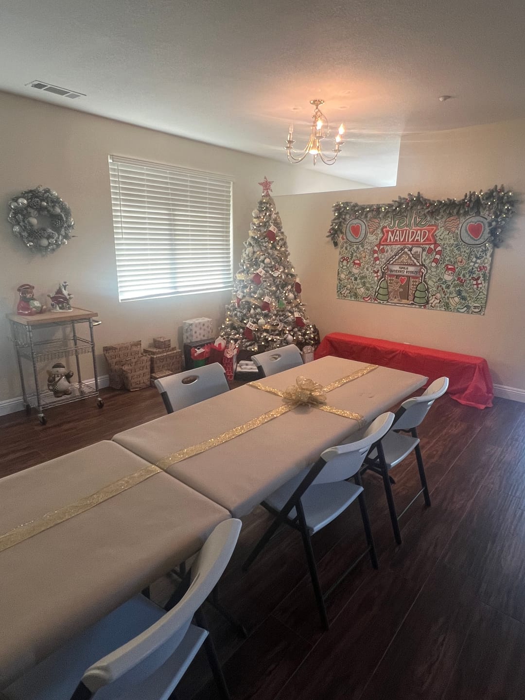 Customer photo review of Personalized Party Banner Christmas House