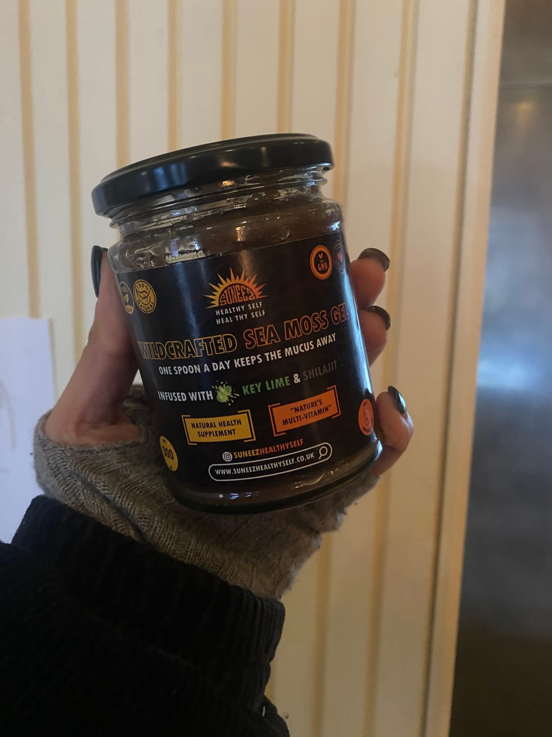Customer photo review of Purple Wildcrafted Sea Moss Gel - Infused with Shilajit & Key Lime