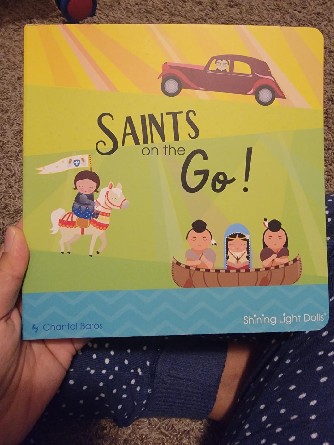 Customer photo review of Saints on the Go! Board Book