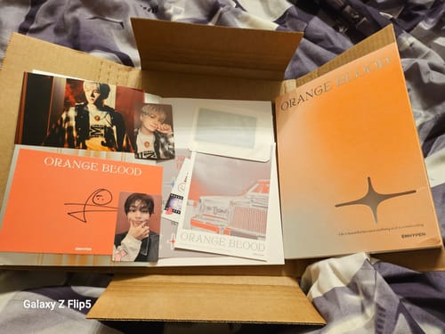 Customer photo review of ENHYPEN 5TH MINI ALBUM - ORANGE BLOOD (STANDARD + SIGNED VER.)