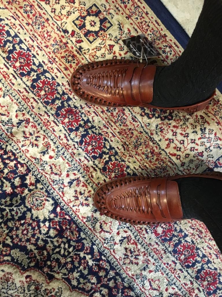 Customer photo review of FlexWeave Loafers - Cognac
