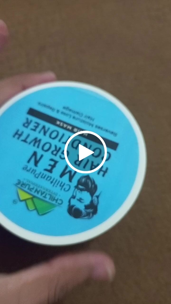 Customer video review of Men Hair Growth Conditioner Hair mask – Reverses Moisture Loss & Repairs Hair Damage 250ml