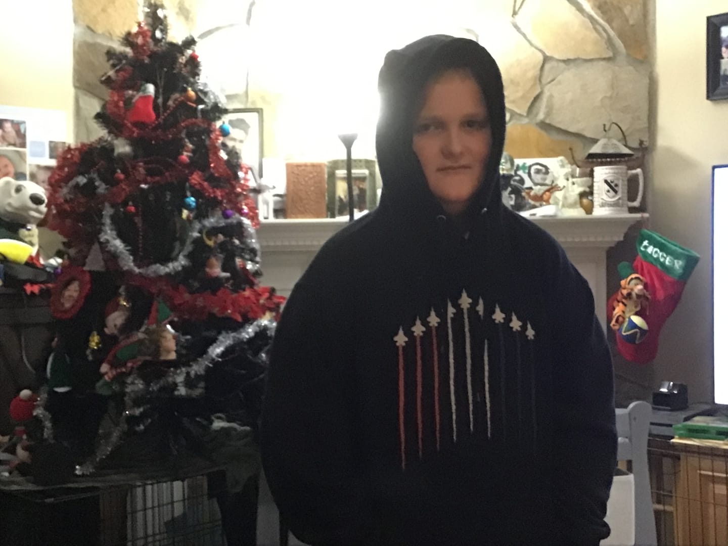 Customer photo review of USA Plane Hoodie